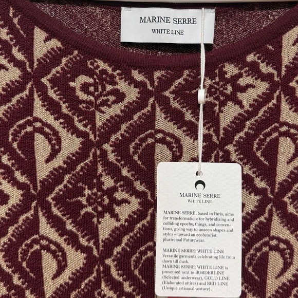 NWT Marine Serre Moon Diamond Jacquard Mini Dress Small S Celestial Fall Iconic - Picture 2 of 12